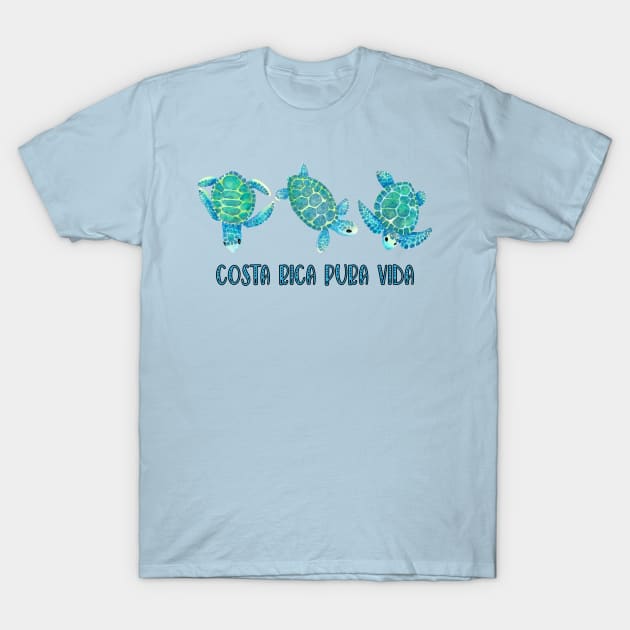 Costa Rica Sea Turtles T-Shirt by tropicalteesshop